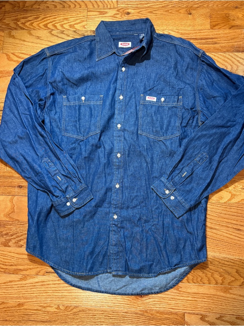 Buffalo David Bitton Vintage Denim Button-Up Shirt – Men’s XL – NWT